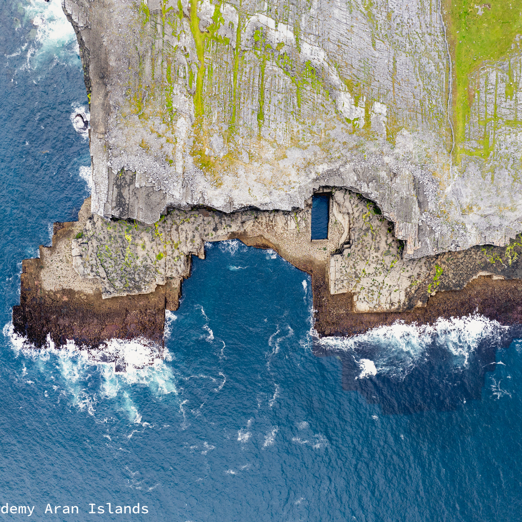 The Wormhole from above, perfect for freediving, Inishmore, Aran Islands